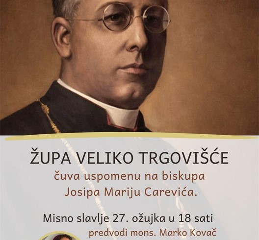 Misa za pokojnog biskupa Josipa Carevića o obljetnici njegove smrti